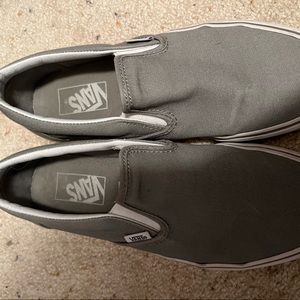 Vans grey slip on